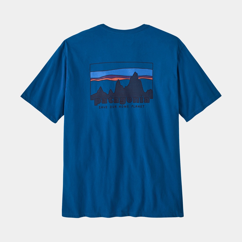 73 Skyline Organic T-Shirt Endless Blue