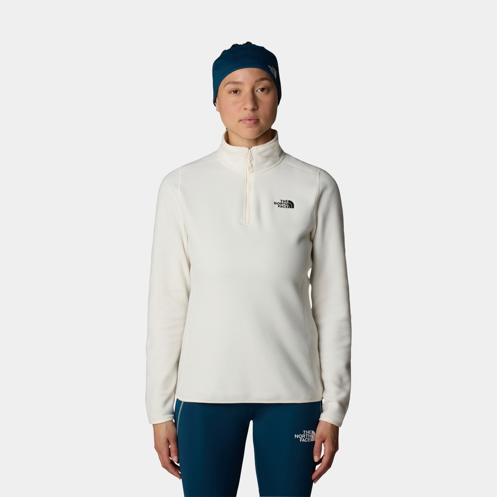 100 Glacier 1/4 Zip Women (2023) White Dune (NPF)