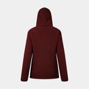 Darria Full Zip Hooded Jacket Women Dark Red