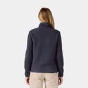 Retro Pile Fleece Vest Women Natural w/Ellwood Green
