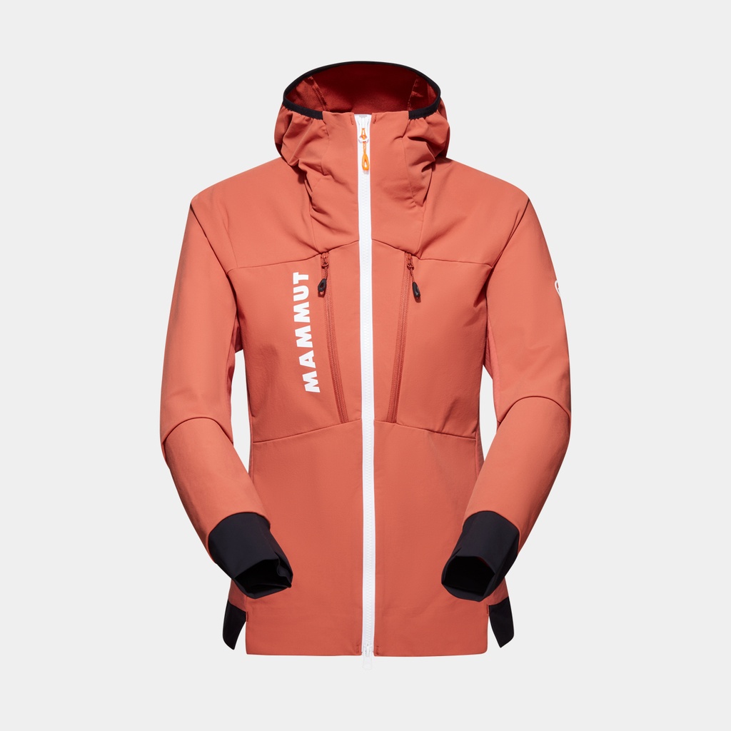 Aenergy SO Hybrid Hooded Jacket Women Brick / Black