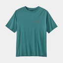 Capilene Cool Daily Graphic Shirt Strataspire: Wetland Blue X-Dye