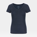 Base V-Neck Tee 140 Women Navy Blazer