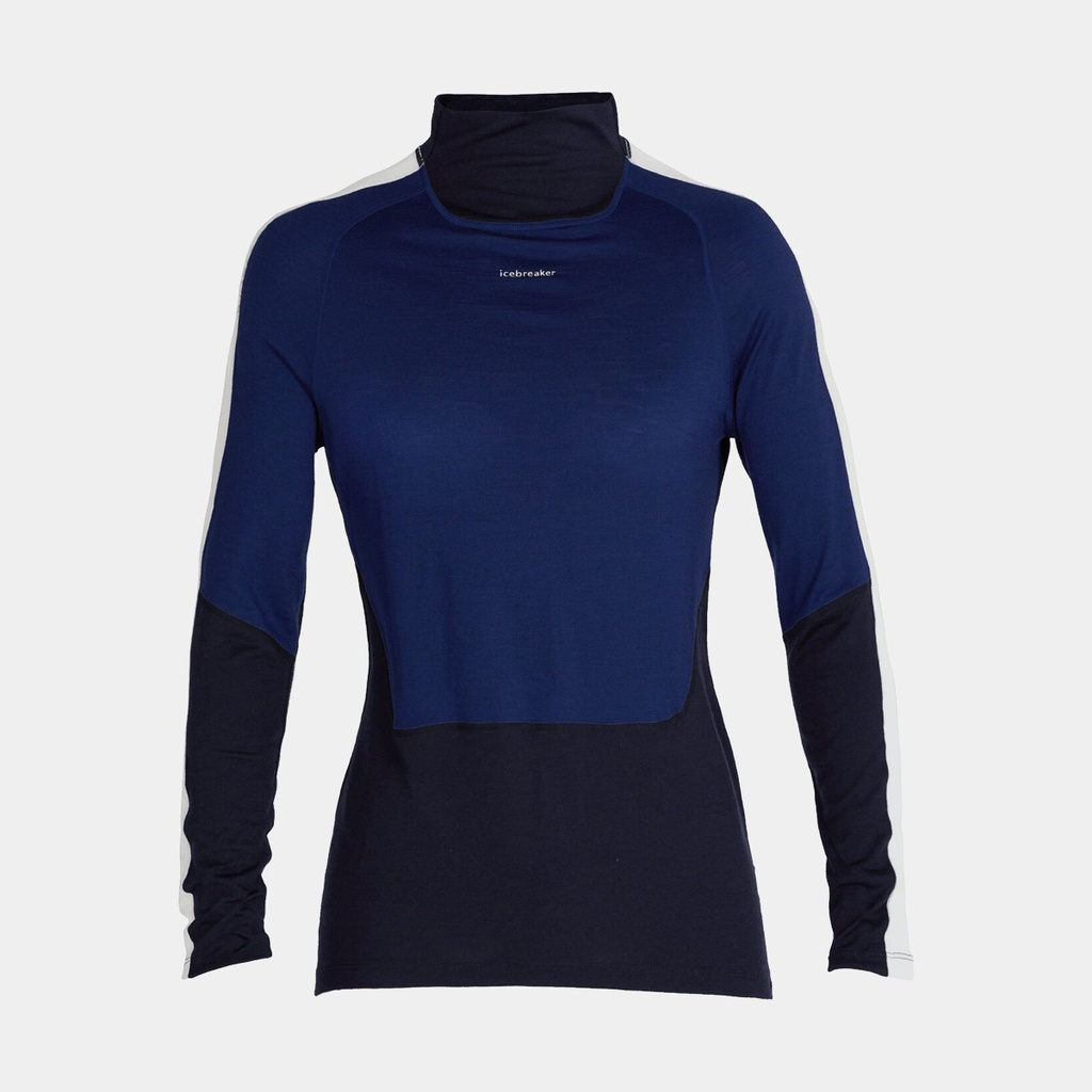 Oasis Sonebula Long Sleeves High Neck 200 Women Midnight Navy / Royal Navy / Snow