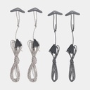 Ground Control Guy Cords (4 Pack) Dark Grey