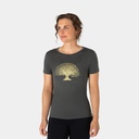 Tree Of Knowledge Tee Women Pirate Grey Melange / Gold