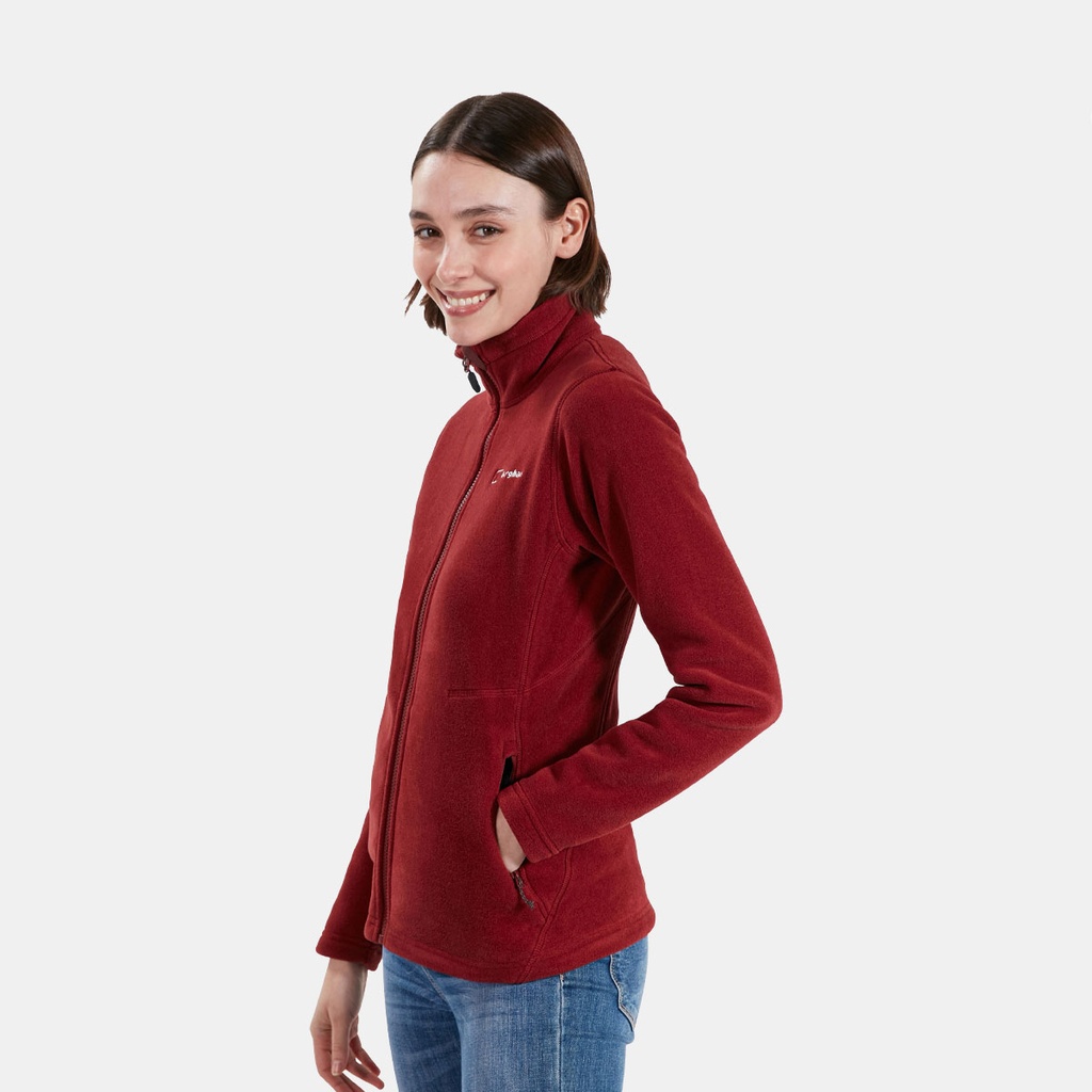 Prism Polartec Interactive Fleece Jacket Women Dark Red