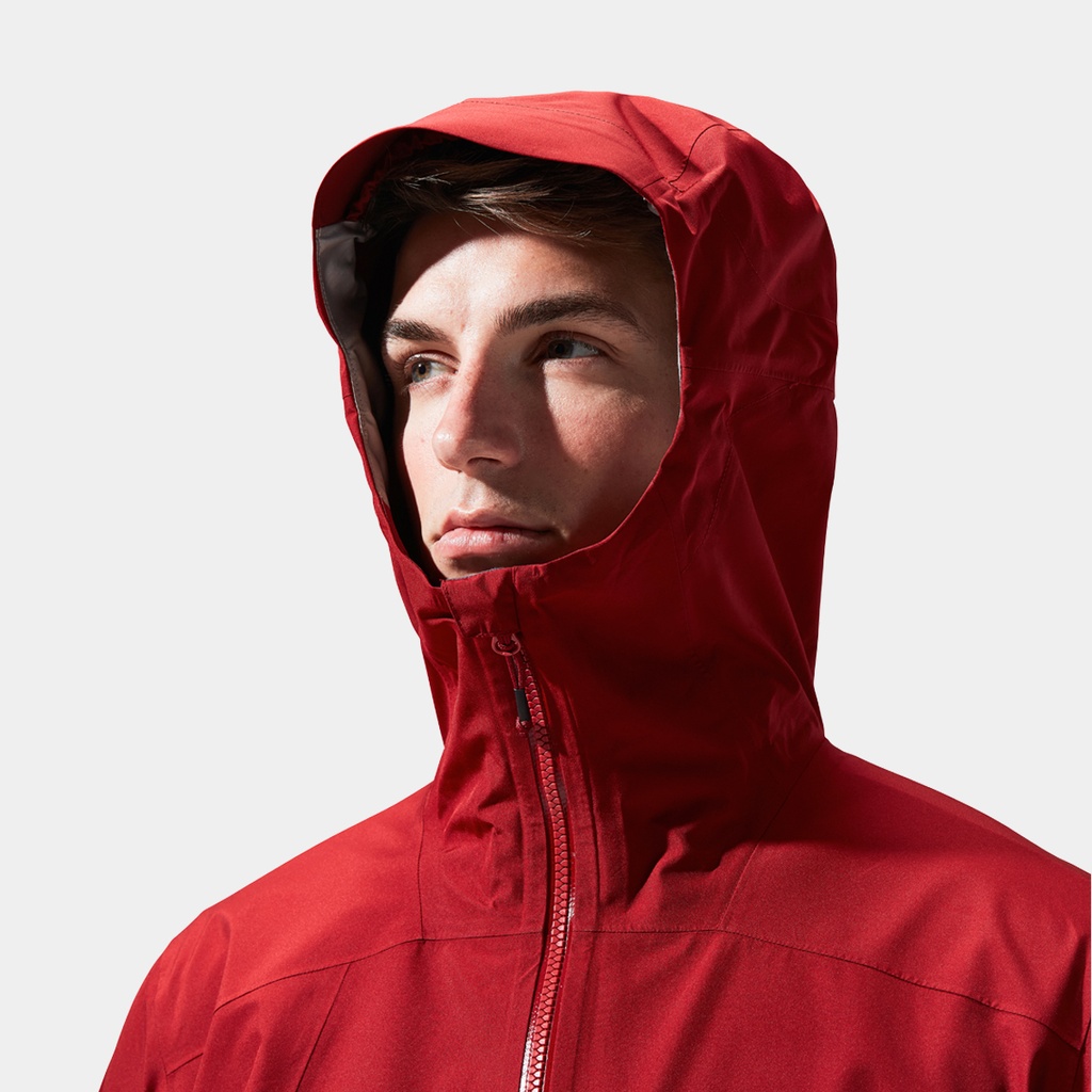 Paclite Peak Vent Shell Jacket Red Dahlia