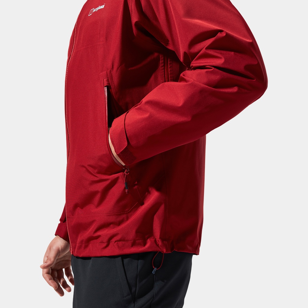 Paclite Peak Vent Shell Jacket Red Dahlia