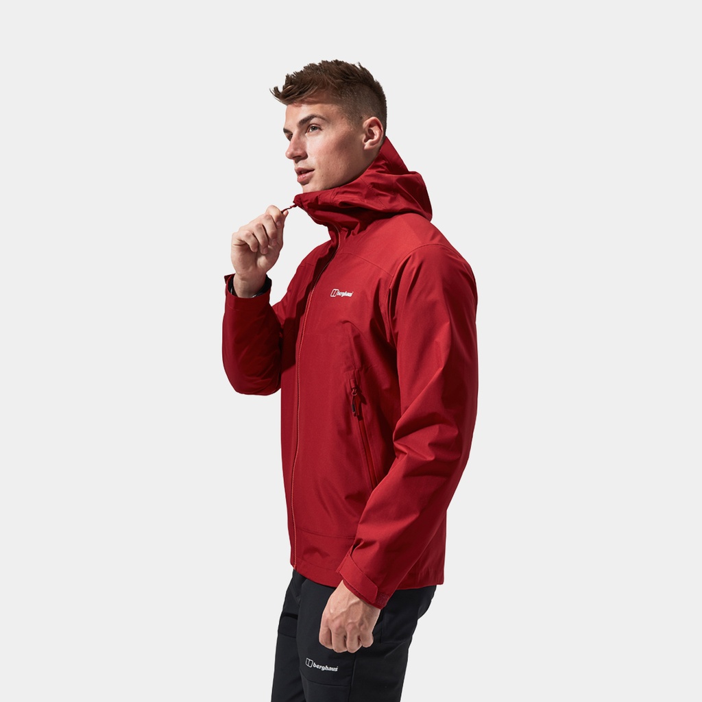 Paclite Peak Vent Shell Jacket Red Dahlia