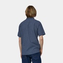 Back Step Shirt Rainfall Plaid: Stone Blue