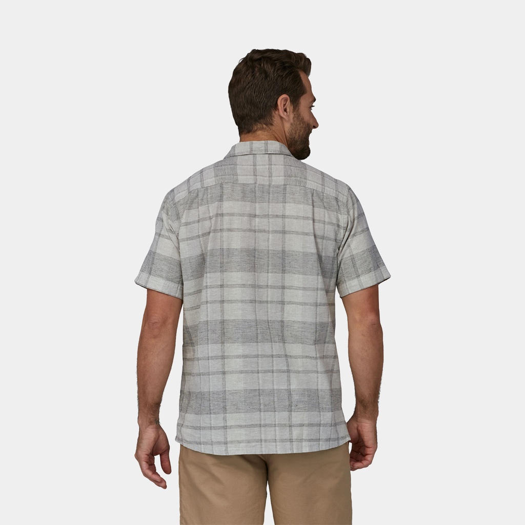 Back Step Shirt Rainfall Plaid: Salvia Green (copie)