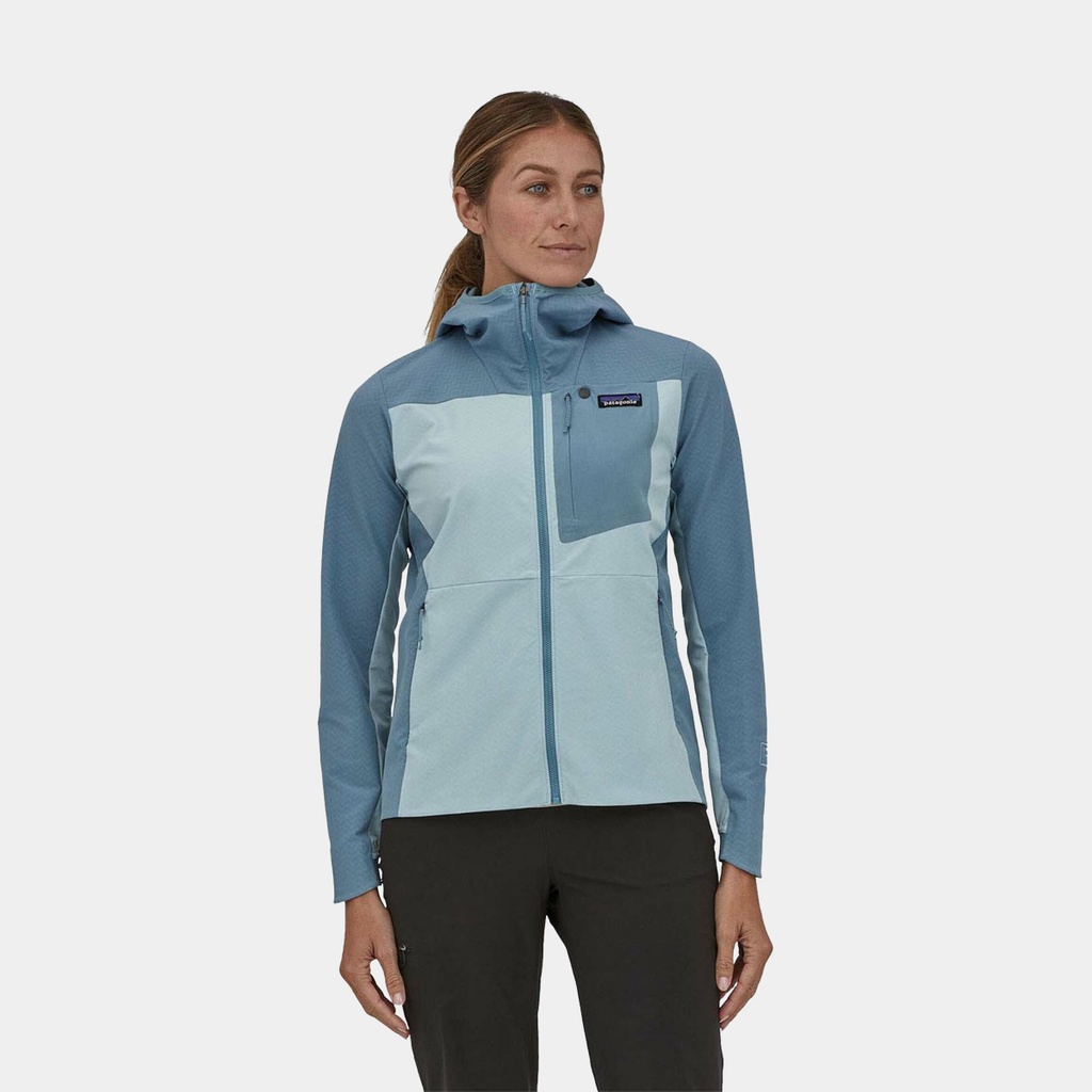 R1 CrossStrata Hoodie Women Steam Blue