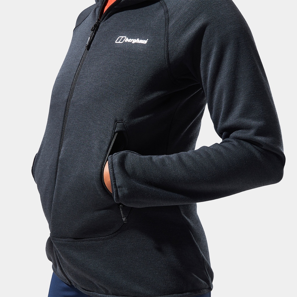 Heuberg Hoody Women Black-Grey