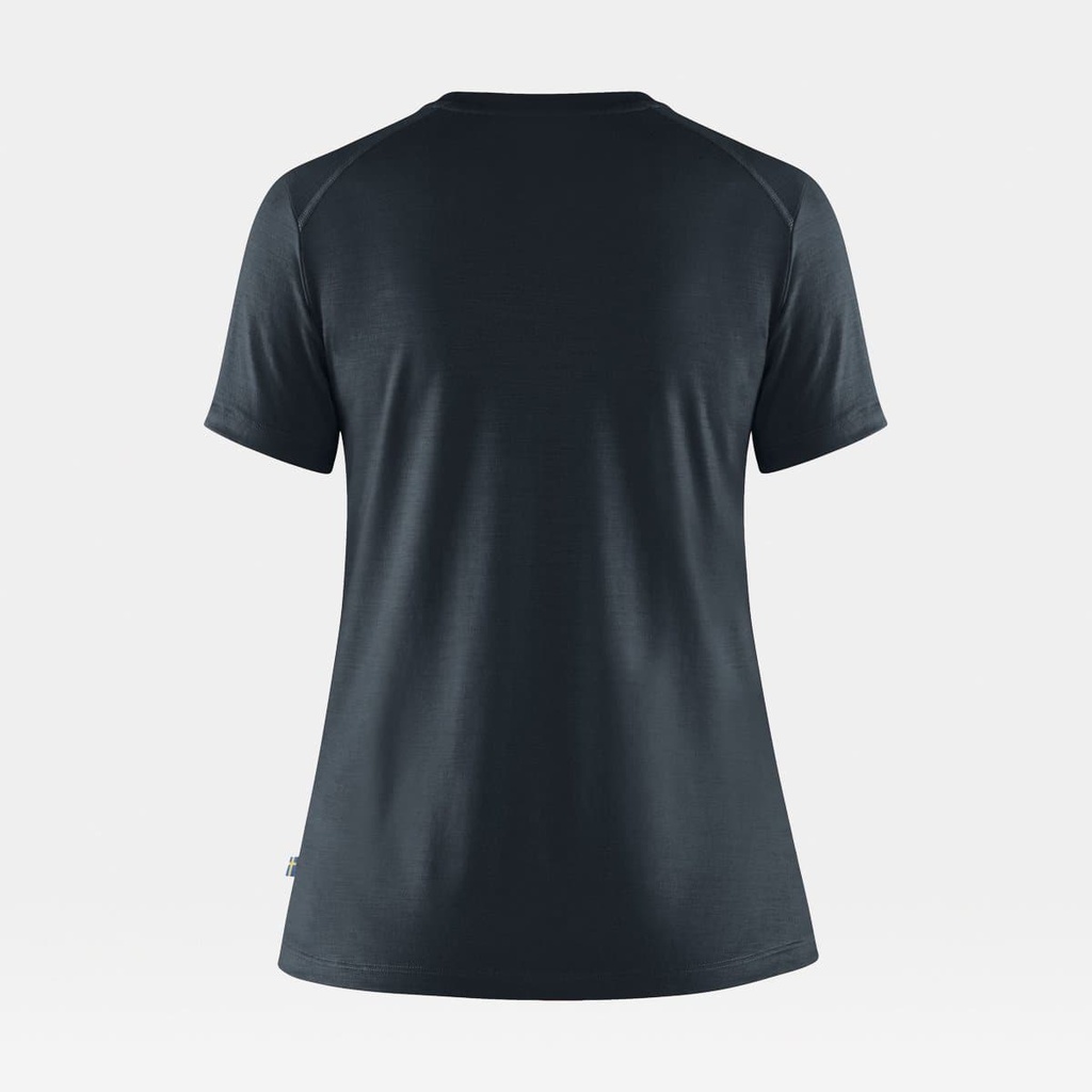 Abisko Wool Short Sleeves Women Dark Navy