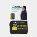 Silk Cotton Liner Traveller Sheet Bag Straight with Cusion Cover Blue
