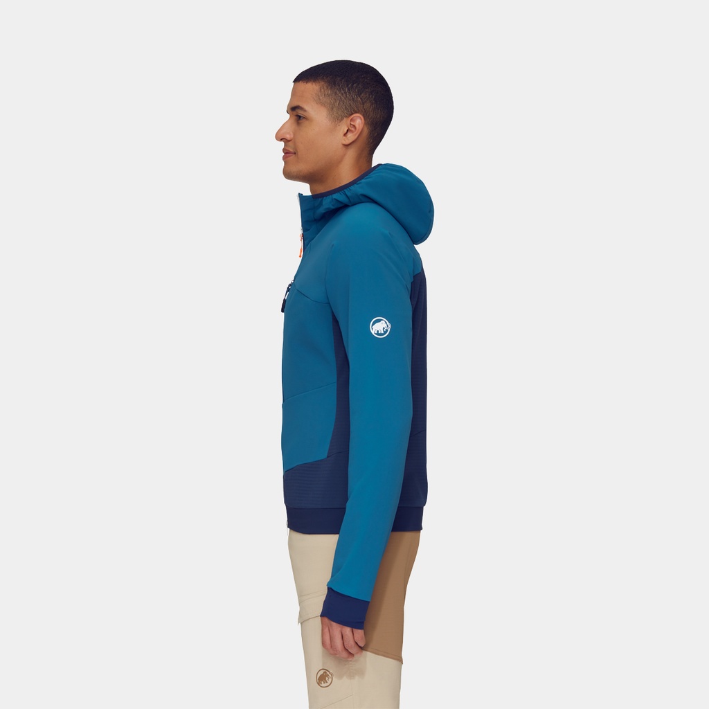 Aenergy SO Hybrid Hooded Jacket Deep Ice Marine