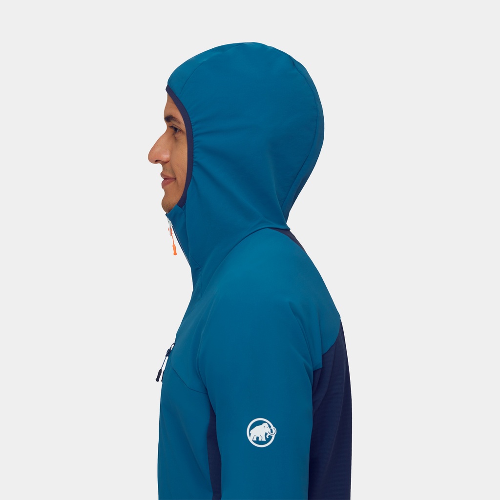 Aenergy SO Hybrid Hooded Jacket Deep Ice Marine