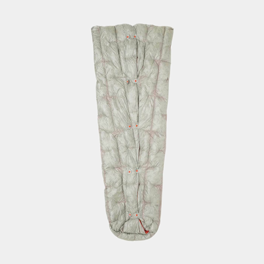 Fussell UL Quilt (850 DownTek) Gray / Pumpkin