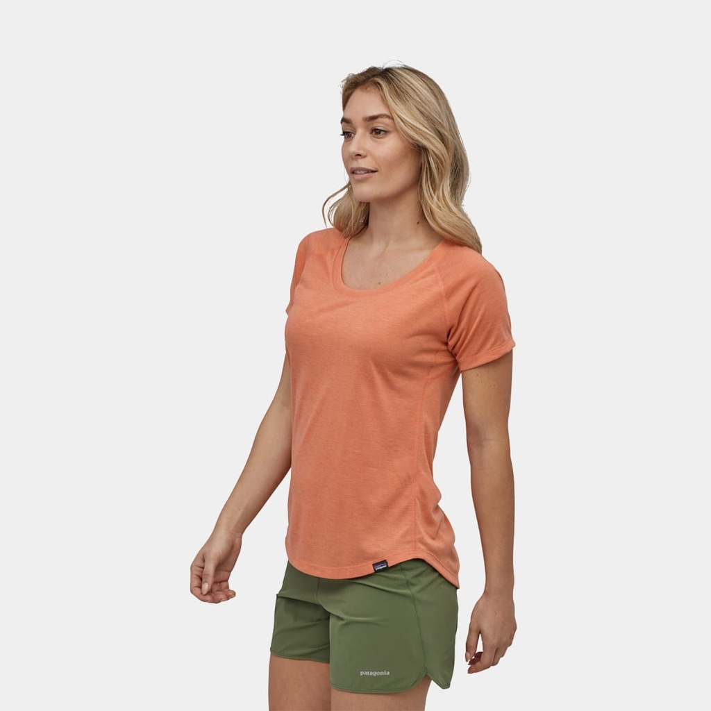 Cap Cool Trail Shirt Women Furrow Stripe: Light Current Blue (copie)