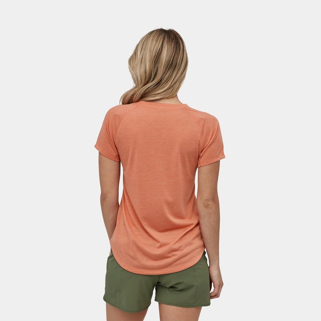 Cap Cool Trail Shirt Women Furrow Stripe: Light Current Blue (copie)