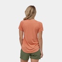 Cap Cool Trail Shirt Women Furrow Stripe: Light Current Blue (copie)