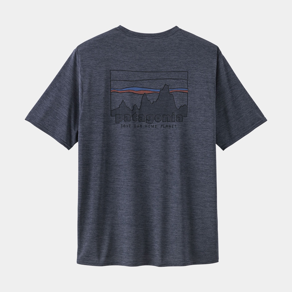 Capilene Cool Daily Graphic Shirt 73 Skyline: Smolder Blue X-Dye