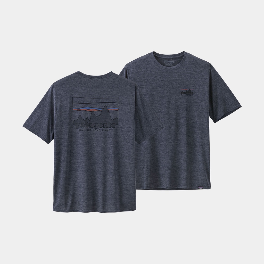 Capilene Cool Daily Graphic Shirt 73 Skyline: Smolder Blue X-Dye