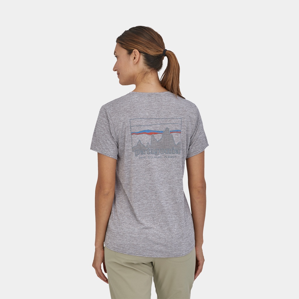 Capilene Cool Daily Graphic Shirt Playlands - Mountains: Smolder Blue X-Dye (copie)