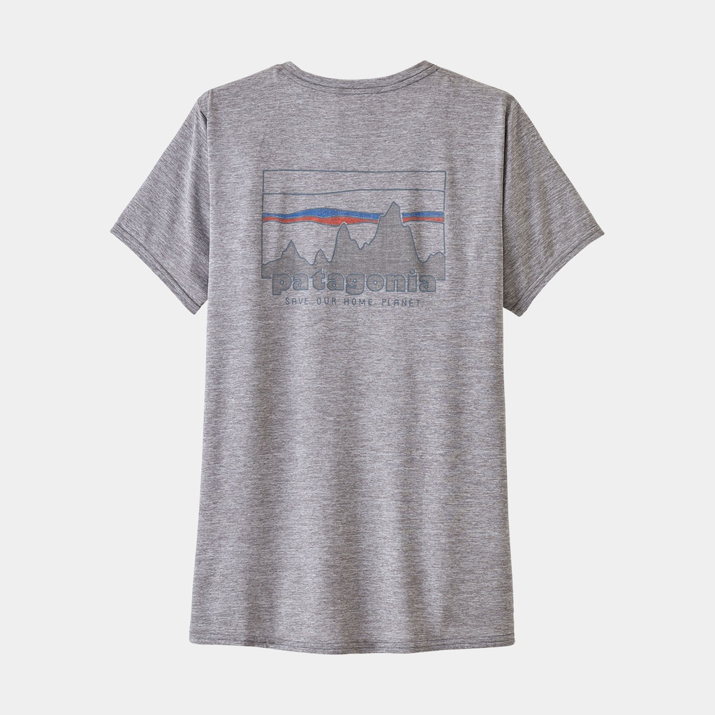 Capilene Cool Daily Graphic Shirt Playlands - Mountains: Smolder Blue X-Dye (copie)