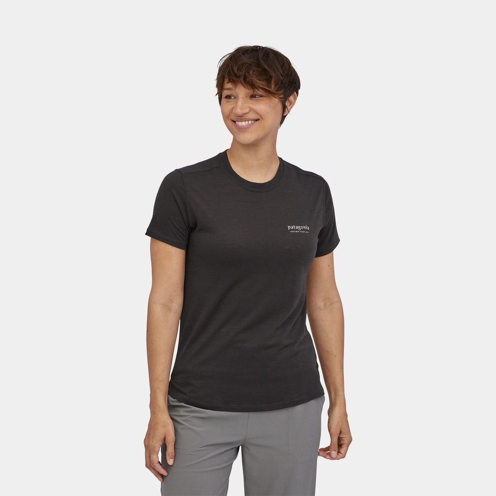 Capilene Cool Merino Graphic Shirt Women Fitz Roy Fader: Rosehip (copie)