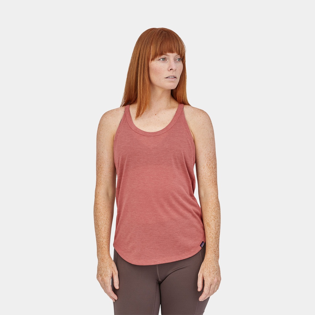Capilene Cool Trail Tank Women Furrow Stripe: Light Current Blue (copie)