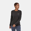 Long Sleeves Capilene Cool Merino Graphic Shirt Women Fitz Roy Fader: Dark Ruby (copie)