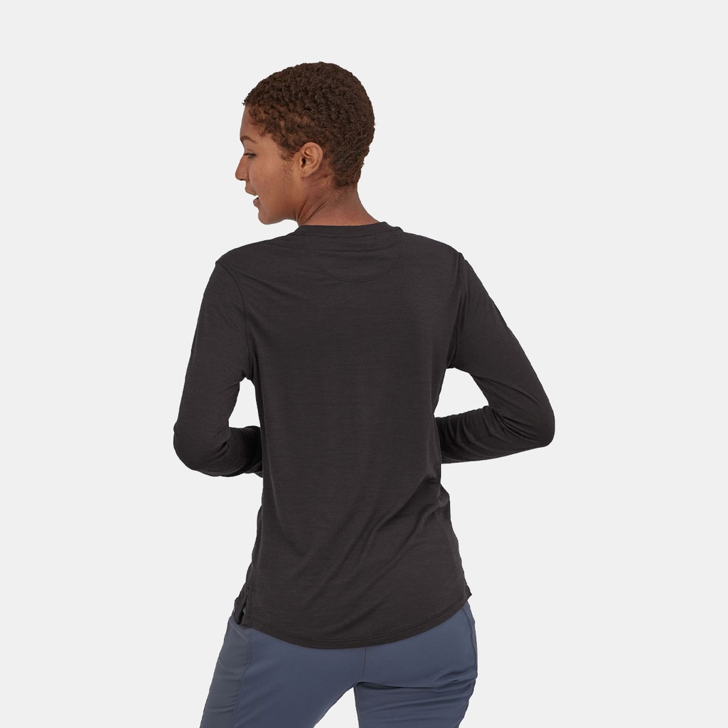 Long Sleeves Capilene Cool Merino Graphic Shirt Women Fitz Roy Fader: Dark Ruby (copie)