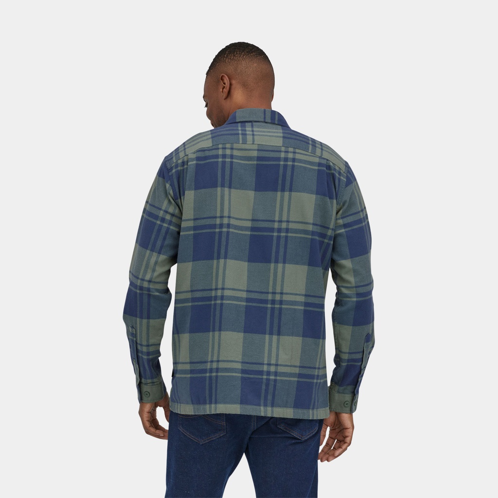 Long-Sleeved MW Fjord Flannel Shirt Connected Lines: Sequoia Red (copie)