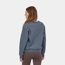  Ridge Rise Stripe Uprisal Crew Sweatshirt Women Gravel Heather (copie)