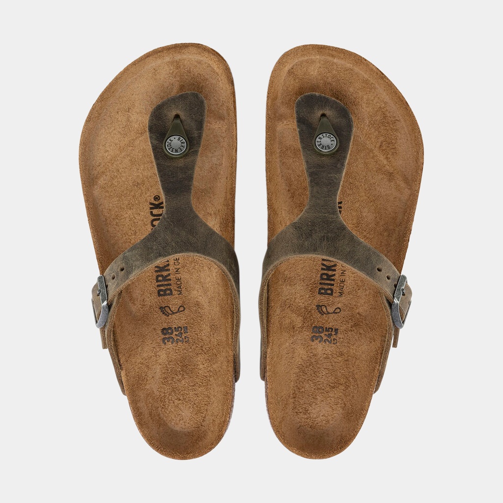 Gizeh Oiled Leather Faded Khaki