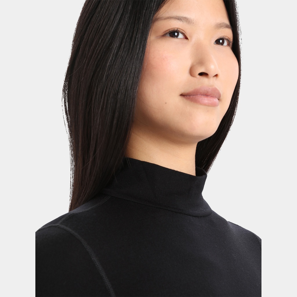 Tech Long Sleeves 260 Turtleneck Women Black