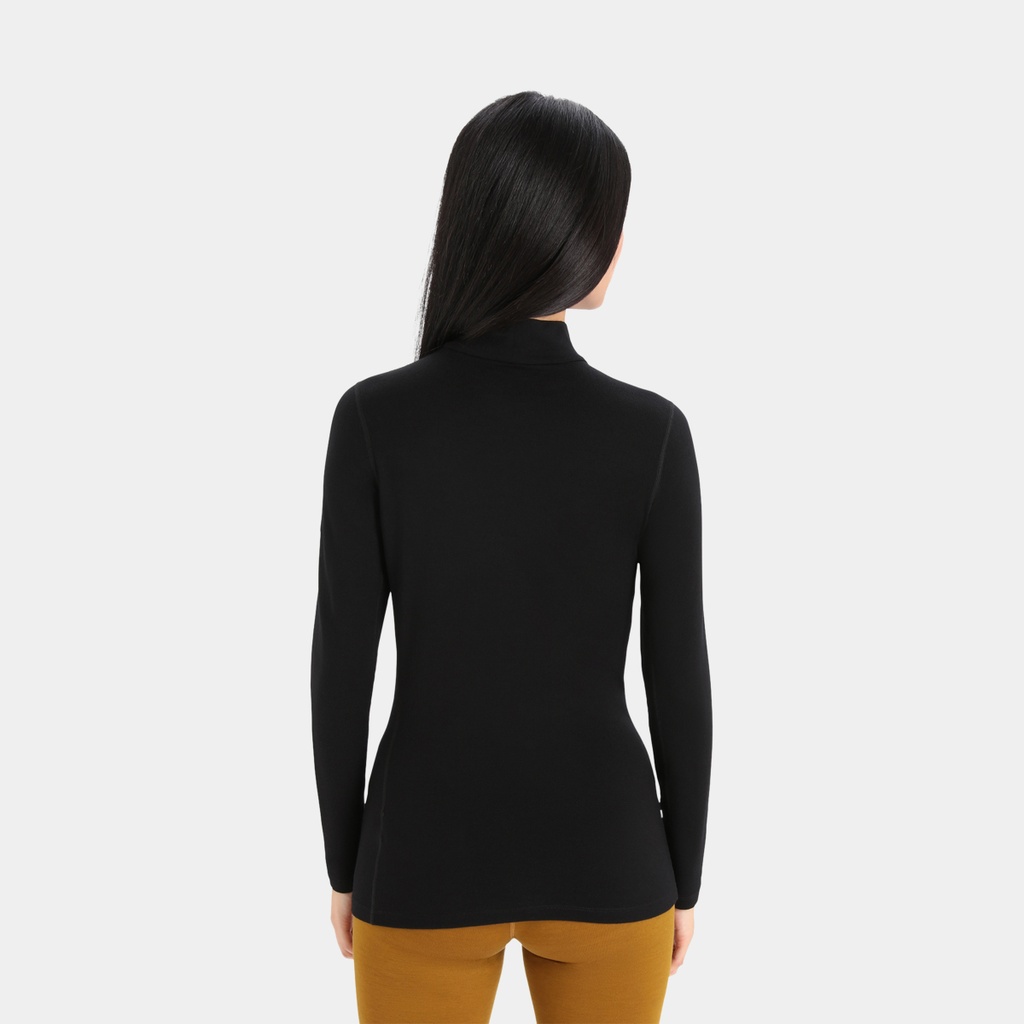 Tech Long Sleeves 260 Turtleneck Women Black