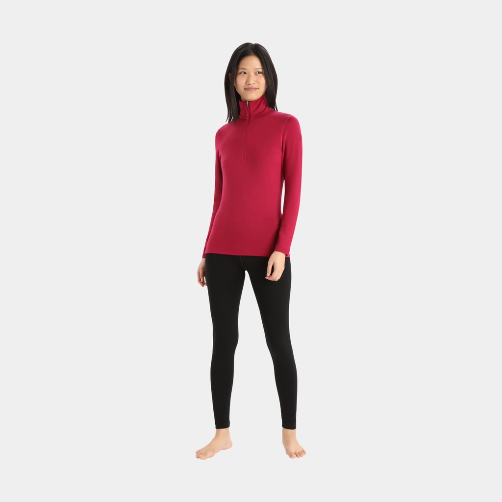 Tech Long Sleeves Half Zip 260 Women Cherry