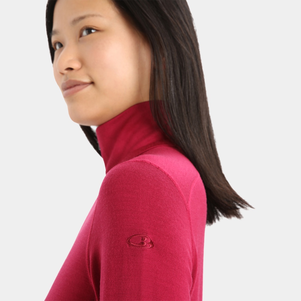 Tech Long Sleeves Half Zip 260 Women Cherry