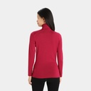 Tech Long Sleeves Half Zip 260 Women Cherry