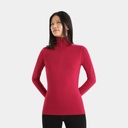 Tech Long Sleeves Half Zip 260 Women Cherry