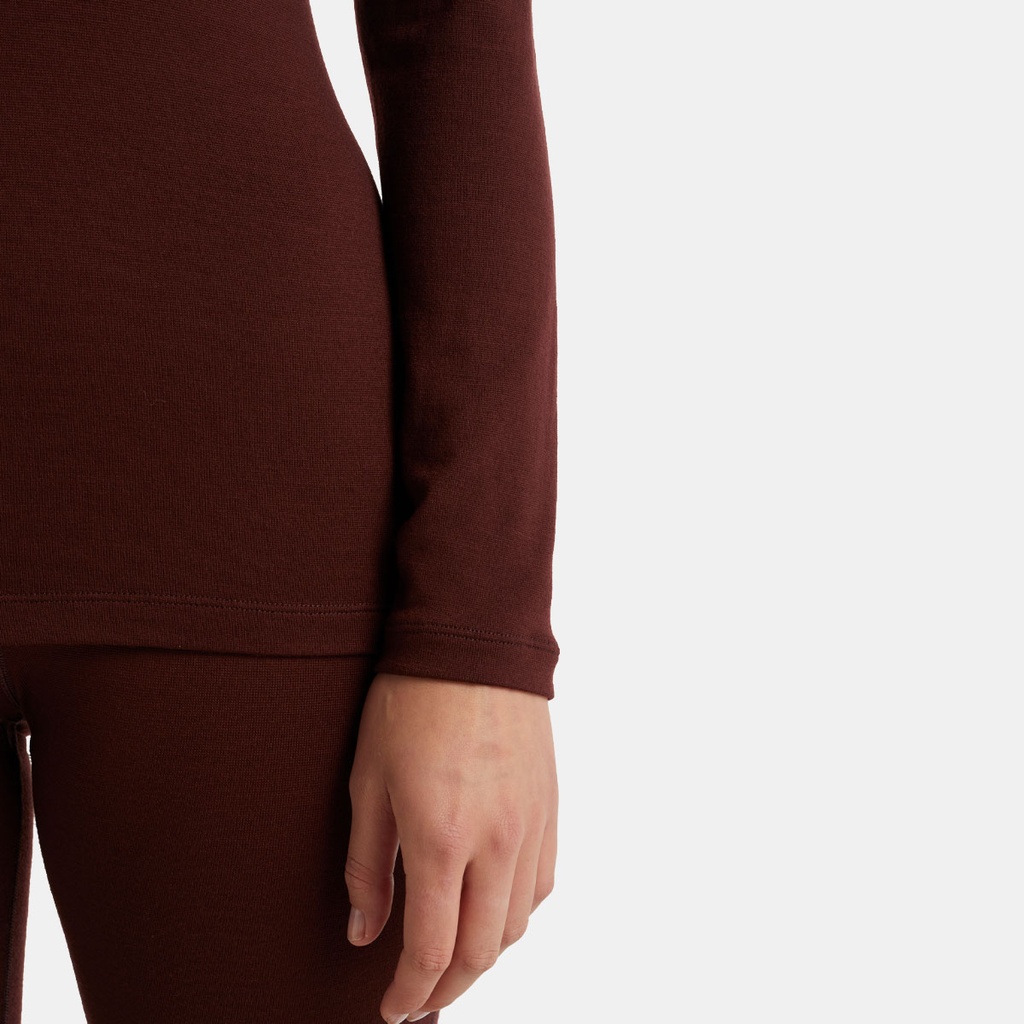 Tech Long Sleeves Half Zip 260 Women Espresso