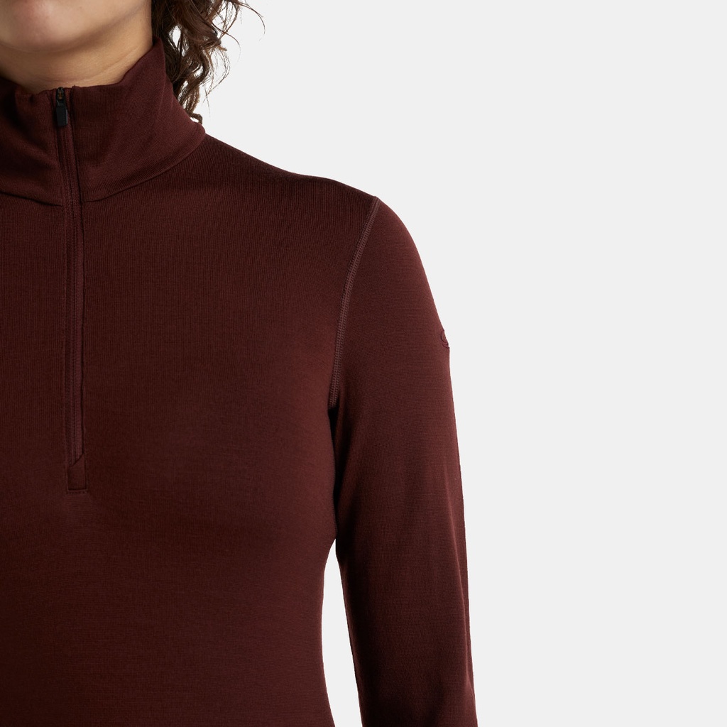 Tech Long Sleeves Half Zip 260 Women Espresso