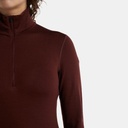 Tech Long Sleeves Half Zip 260 Women Espresso