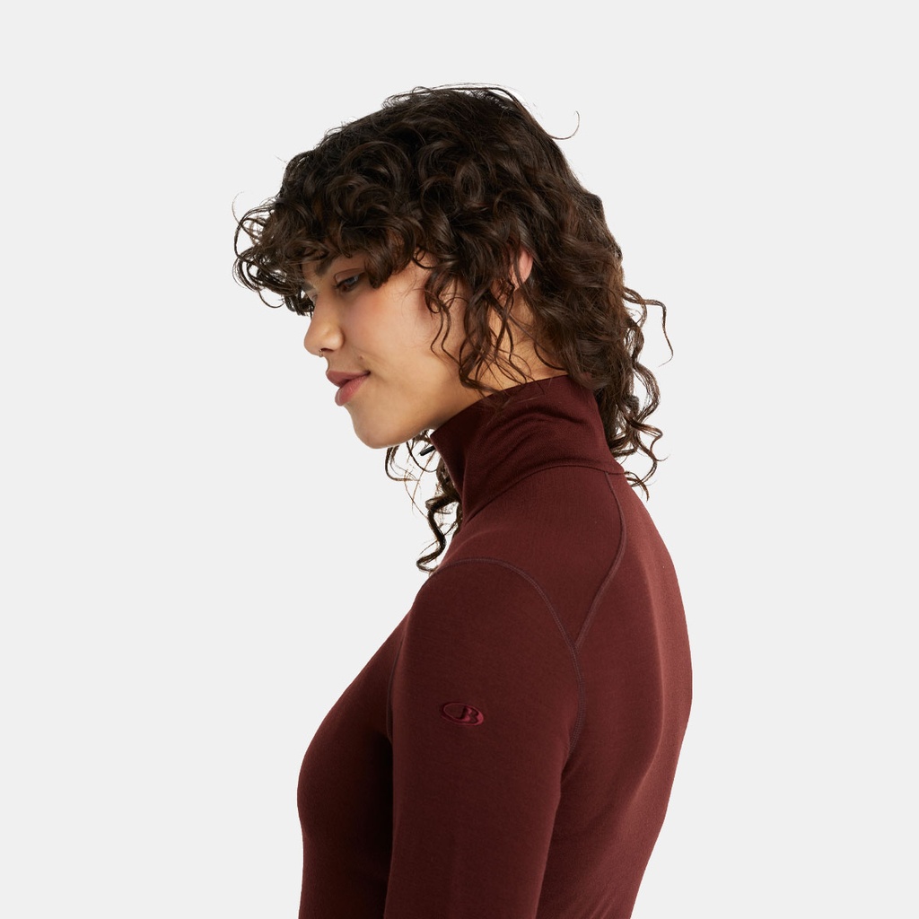 Tech Long Sleeves Half Zip 260 Women Espresso