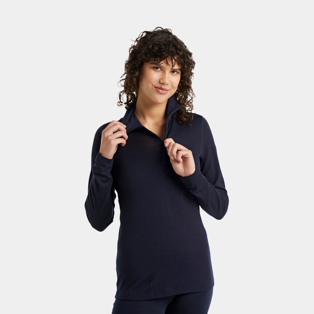 Tech Long Sleeves Half Zip 260 Women Midnight Navy