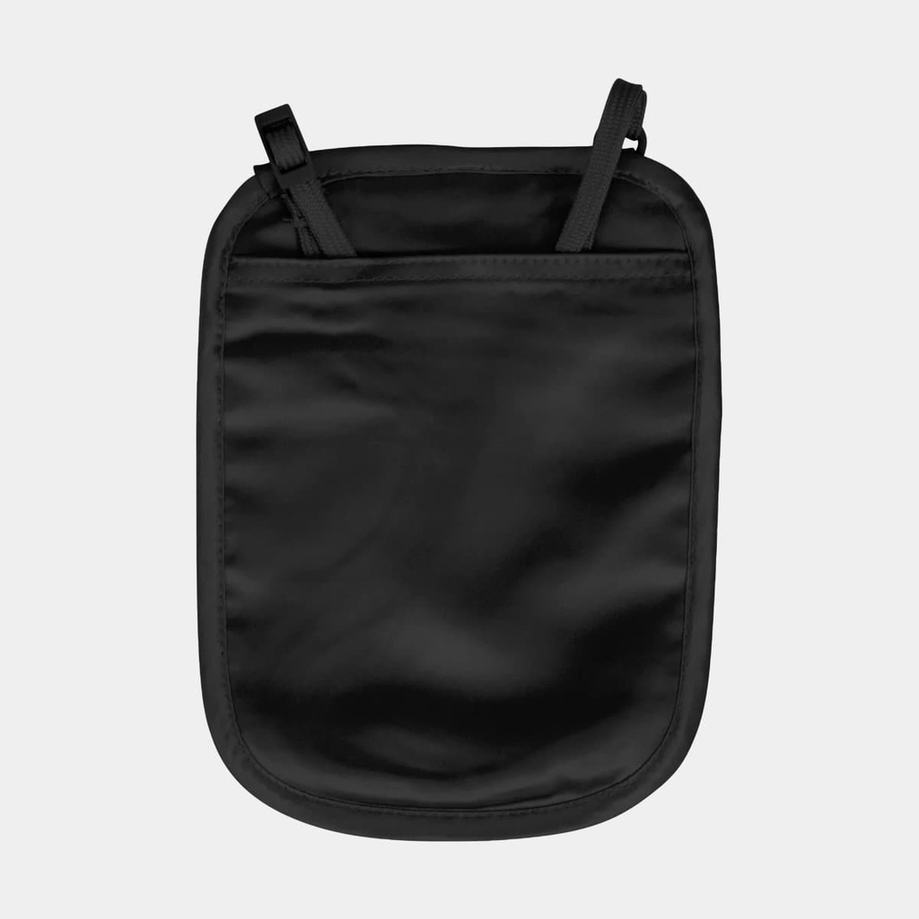 Silk Undercover Neck Wallet Black