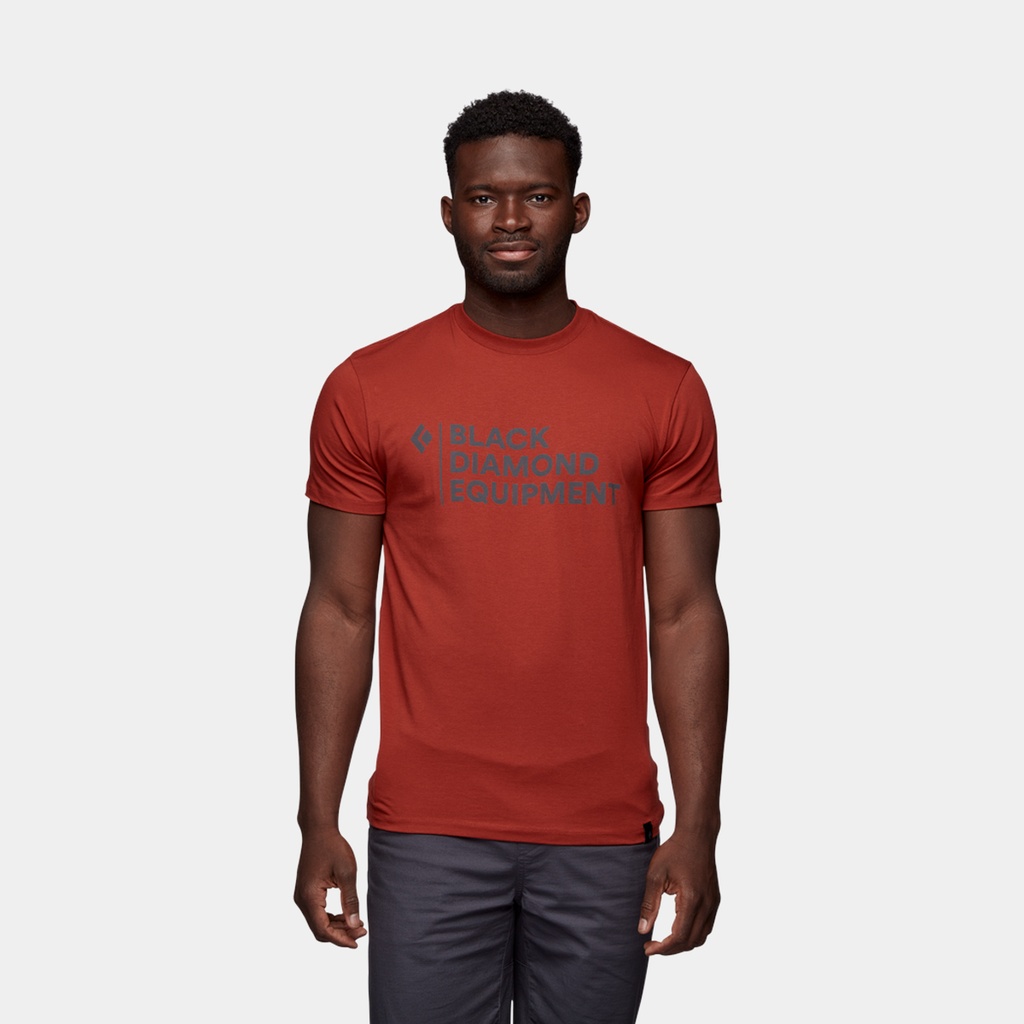 Stacked Logo Short Sleeves (2023) Red Rock